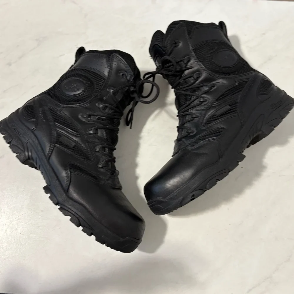 Thorogood Men’s 9.5W Black Leather Deuce Lace Up Waterproof Boots Hiking Outdoor